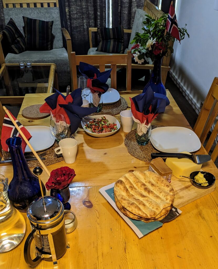 breakfast table